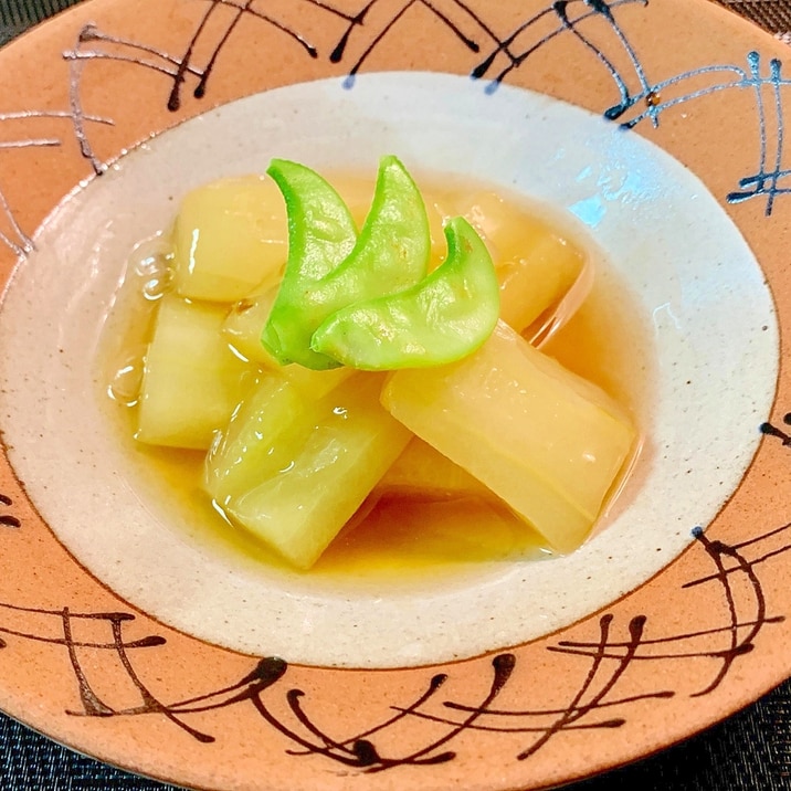 加賀野菜を美味しく『加賀太きゅうりの翡翠煮』